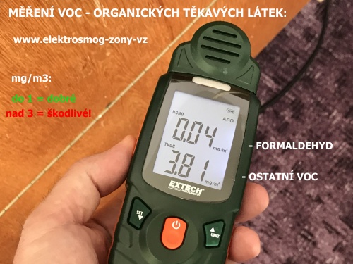 Měření VOC organických výparů