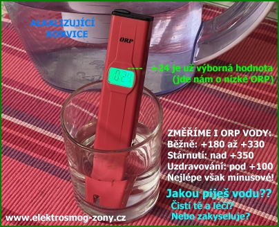 Změříme ORP vody - kontaktujte www.elektrosmog-zony.cz
